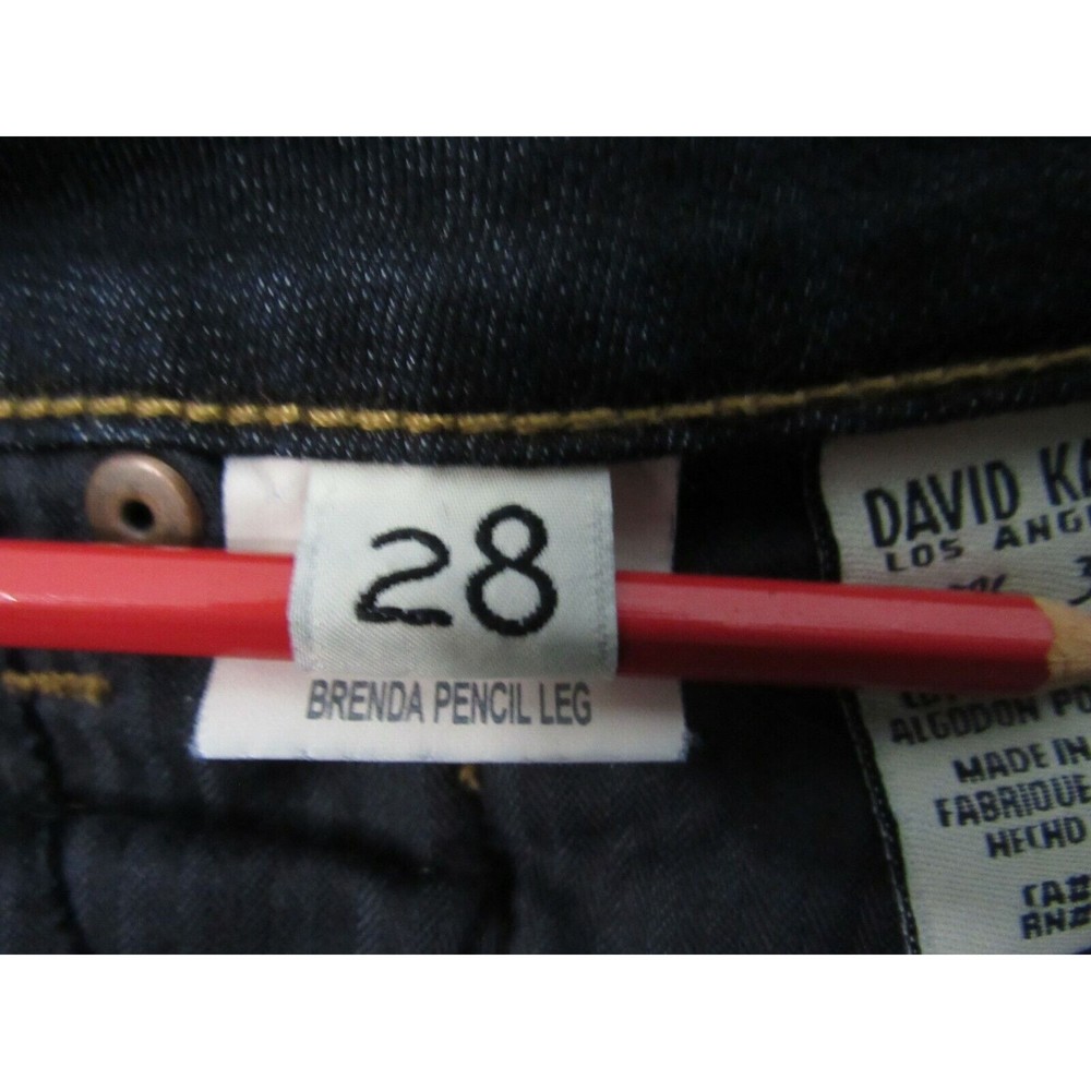 David Khan Women Jeans Size 28 Blue Brenda Pencil Leg Mid Rise Skinny Denim - Picture 5 of 5
